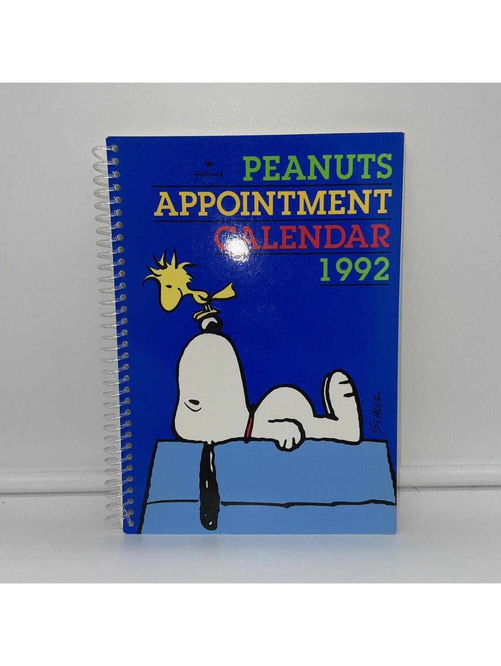 1992 Vintage {Hallmark} "PEANUTS" {SNOOPY} Appointment Calendar, RARE!